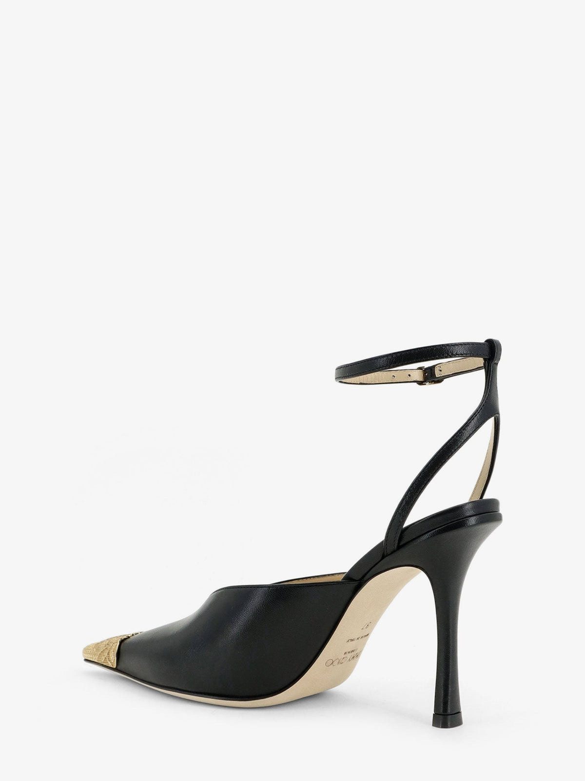 Jimmy Choo Women's Faiz Leather Slingback Pumps Black, view 3