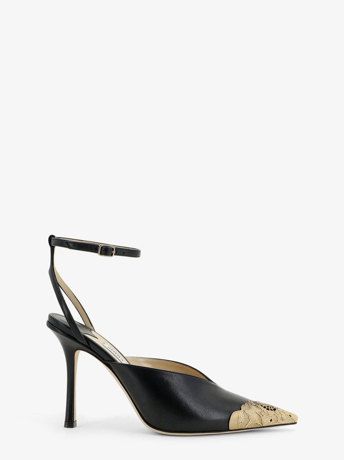 Jimmy Choo Women's Faiz Leather Slingback Pumps Black