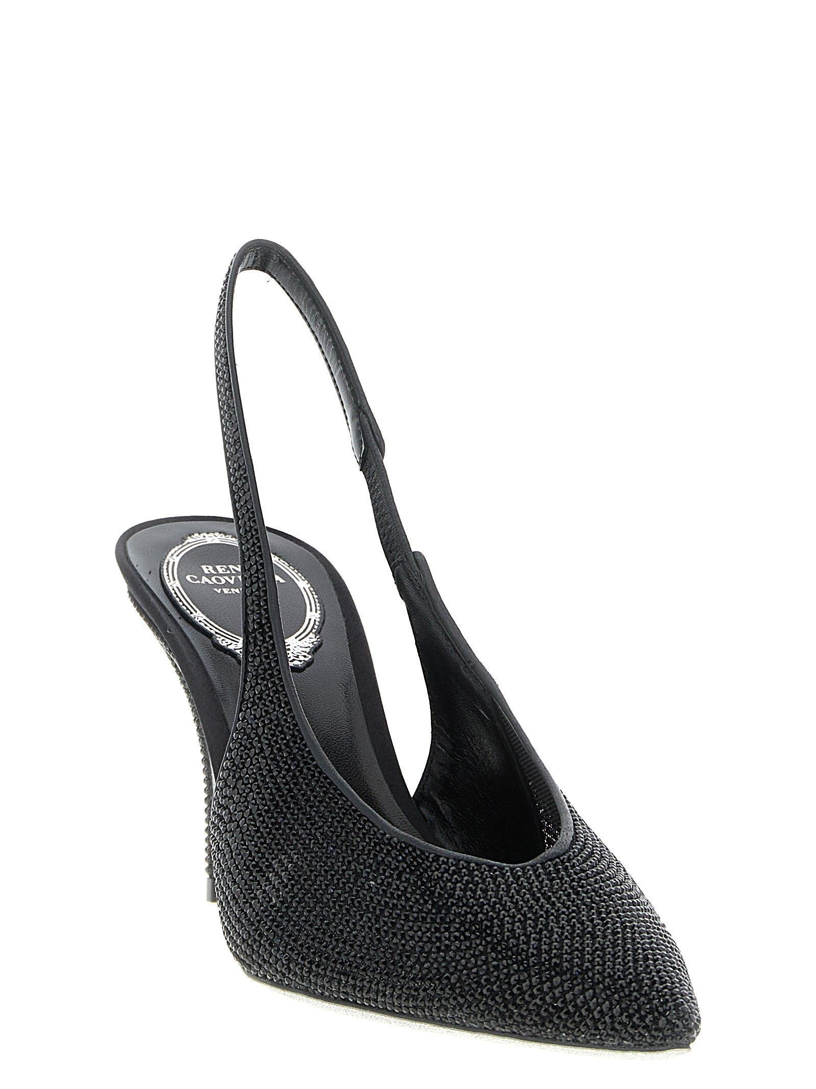 Rene Caovilla Jinny Slingback Black
