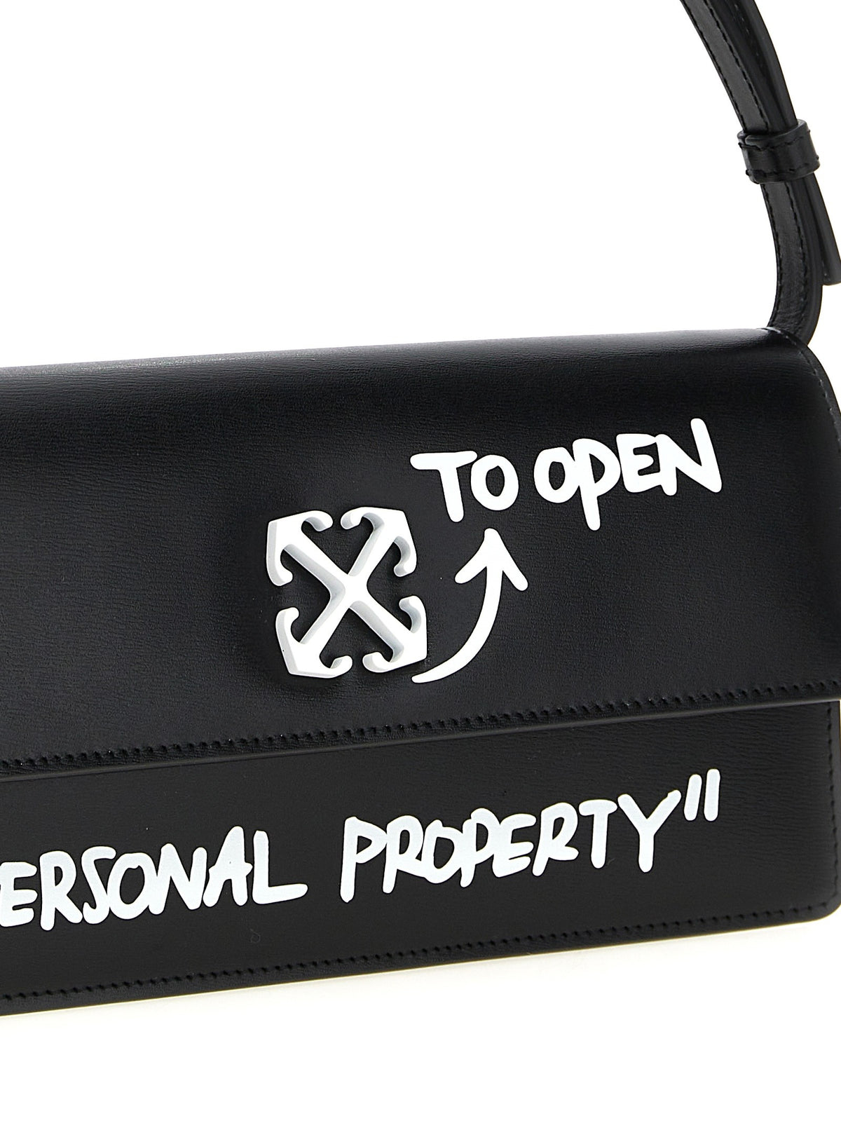 Off-White Jitney Shoulder Bag White, view 3