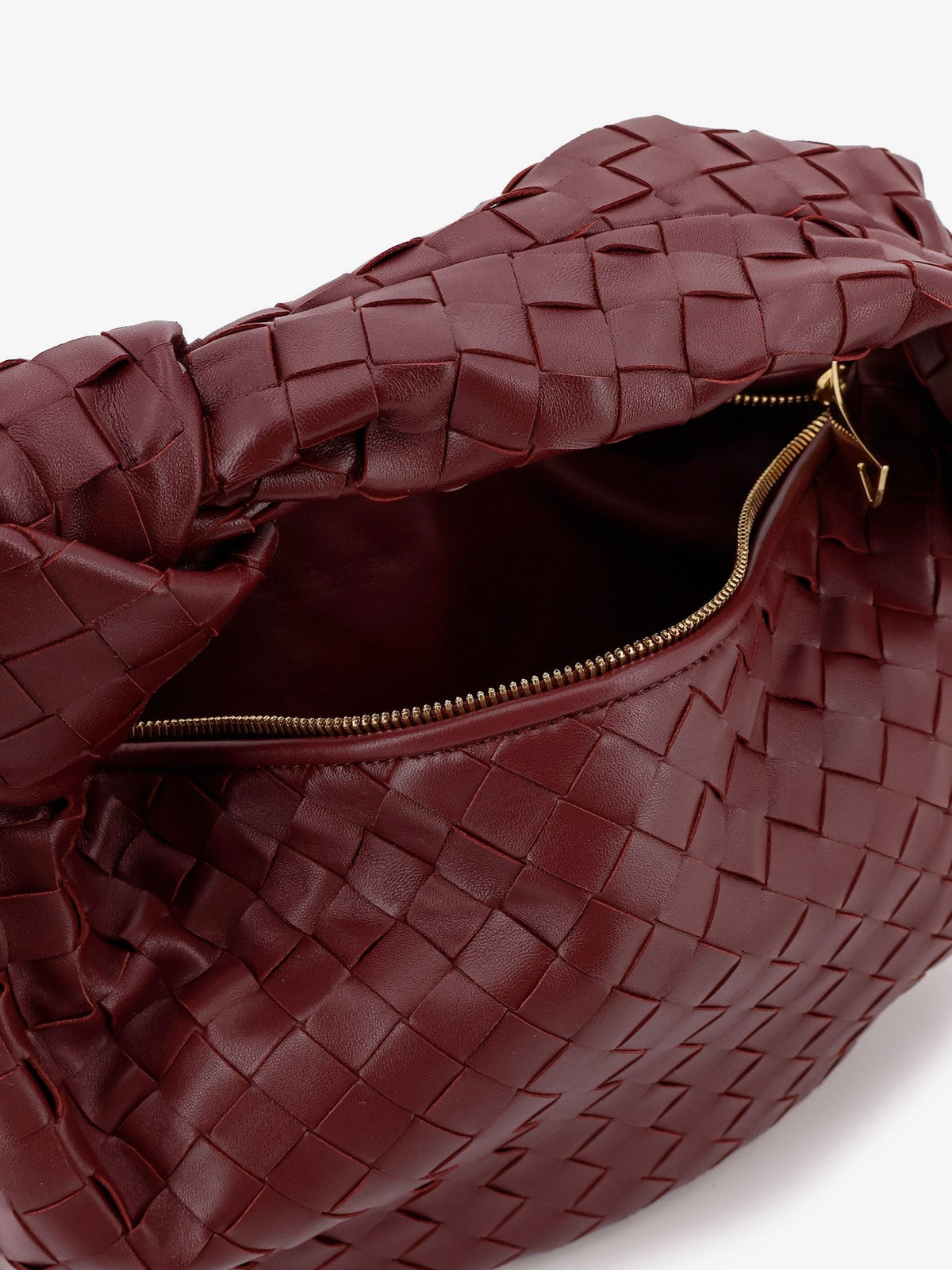 Bottega Veneta Women's Jodie Small Leather Handbag Red