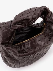 Bottega Veneta Women's Jodie Small Leather Handbag Brown