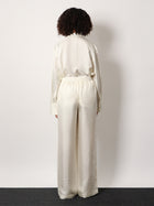 Rohe Women's Jogger Silk Trousers White