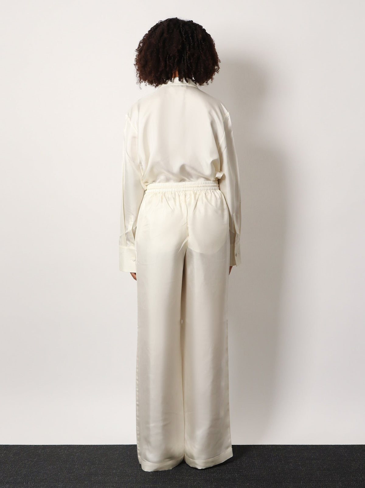 Rohe Women's Jogger Silk Trousers White