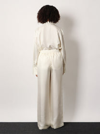 Rohe Women's Jogger Silk Trousers White