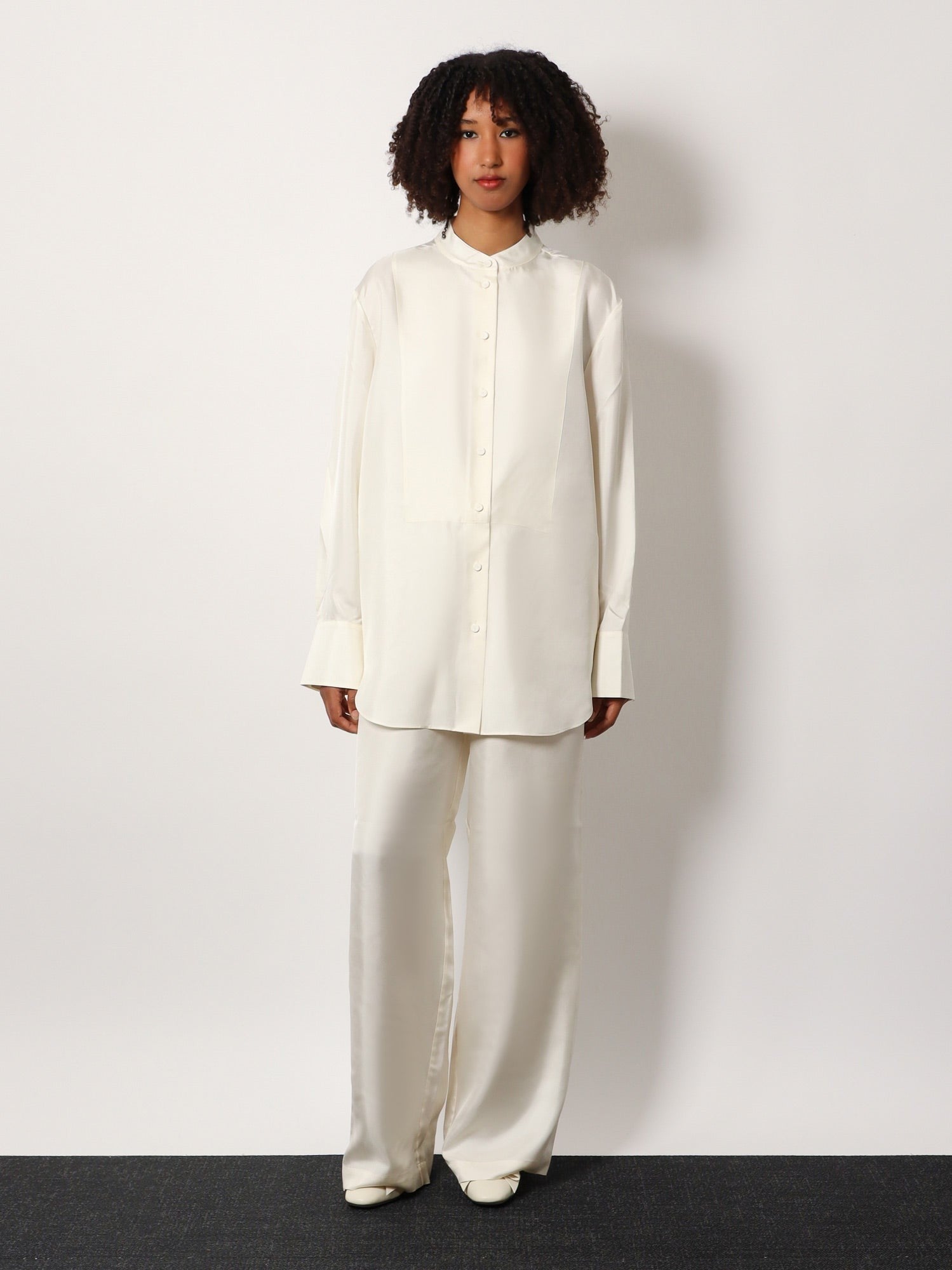 Rohe Women's Jogger Silk Trousers White