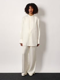 Rohe Women's Jogger Silk Trousers White