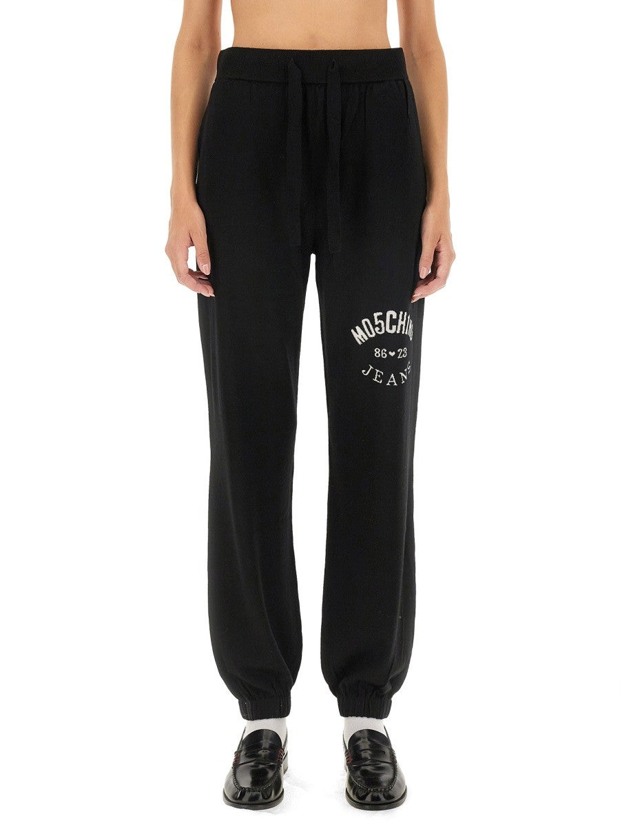 Moschino Jeans Women's Jogging Pants Black Moschino Jeans