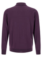 John Smedley Dorset Polo Shirt Purple, view 2