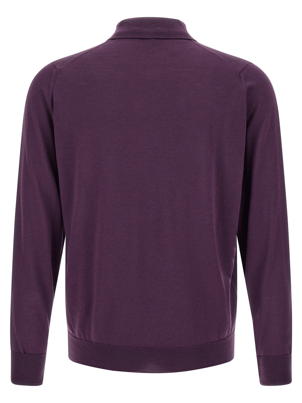 John Smedley Dorset Polo Shirt Purple, view 2