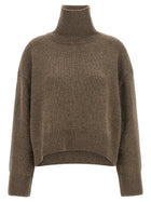 Loulou De Saison Jonah Turtleneck Sweater Brown