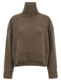 Loulou De Saison Jonah Turtleneck Sweater Brown