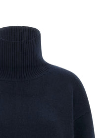 Loulou De Saison Jonah Turtleneck Sweater Blue