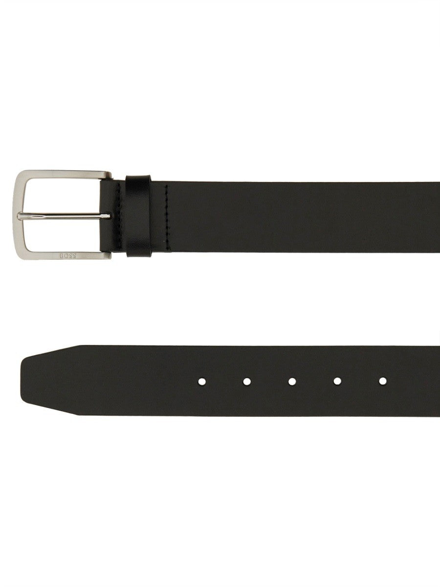 BOSS Men's Buckle Jor Belt Black, view 2
