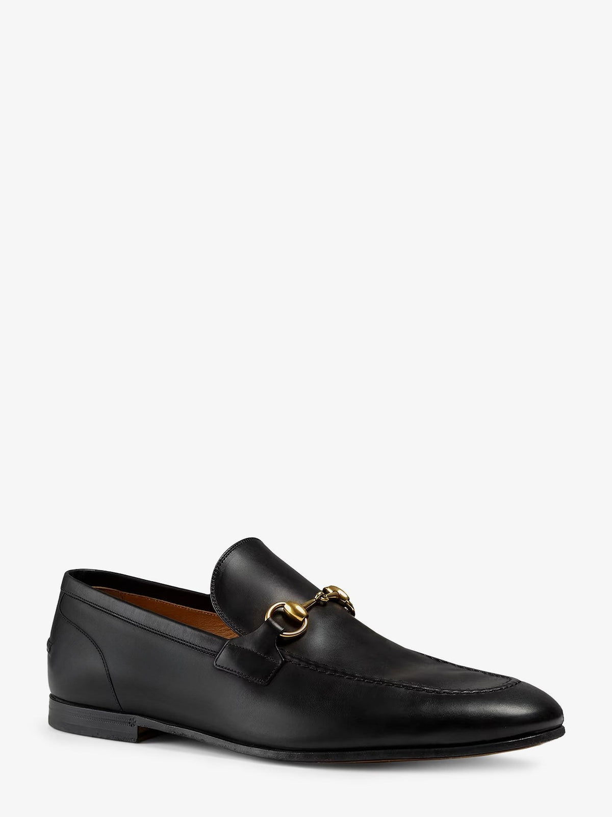 Gucci Men's Jordaan Leather Loafers Black, view 2