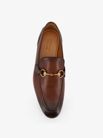 Gucci Men's Jordaan Leather Loafers Brown