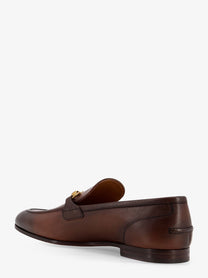 Gucci Men's Jordaan Leather Loafers Brown