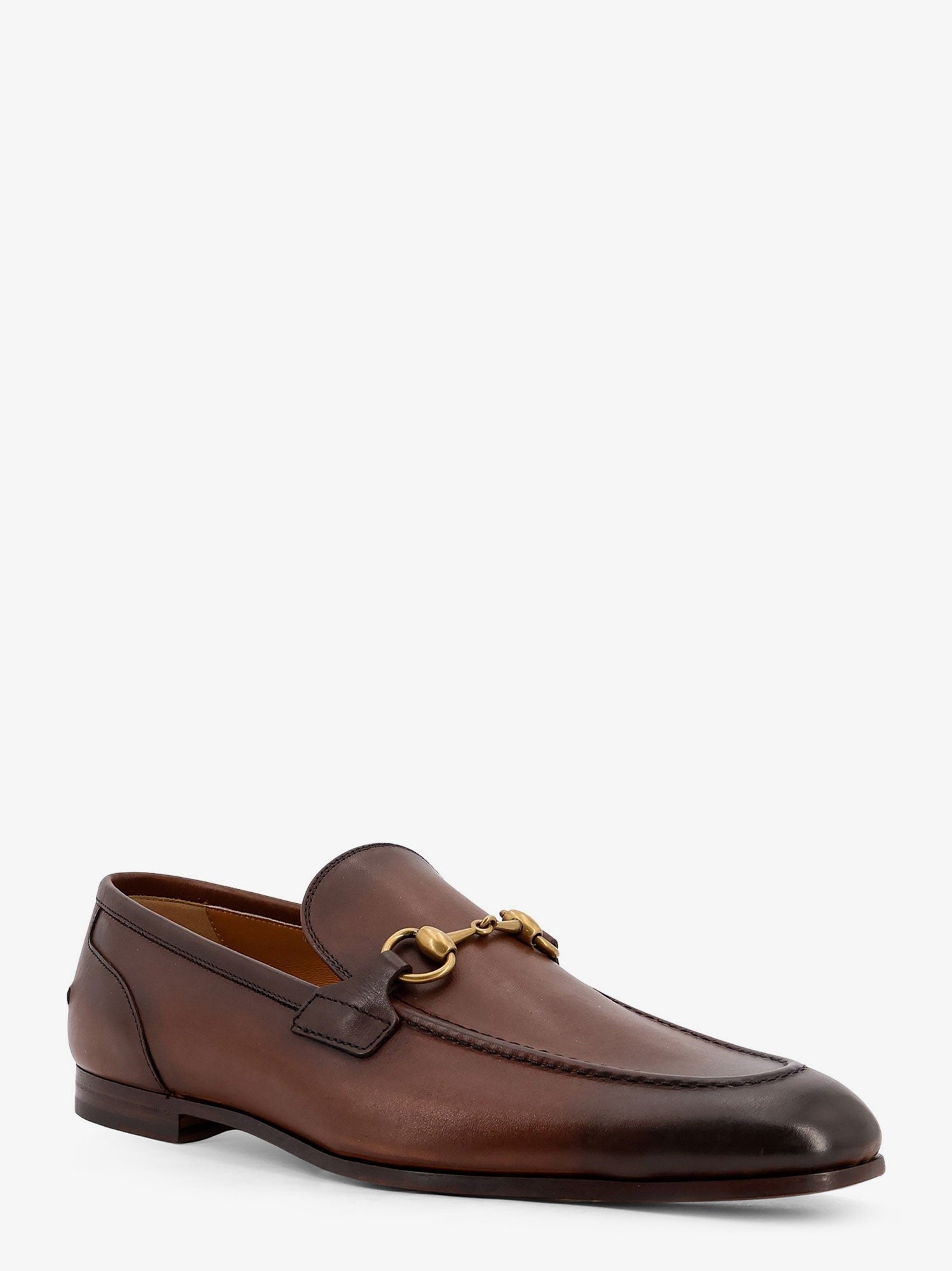 Gucci Men's Jordaan Leather Loafers Brown