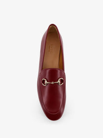 Gucci Women's Jordaan Leather Loafers Red