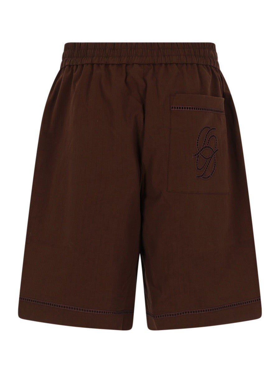 Drôle de Monsieur Men's Jour Echelle Shorts Brown