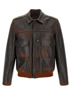 Golden Goose Journey Bomber Jacket Brown