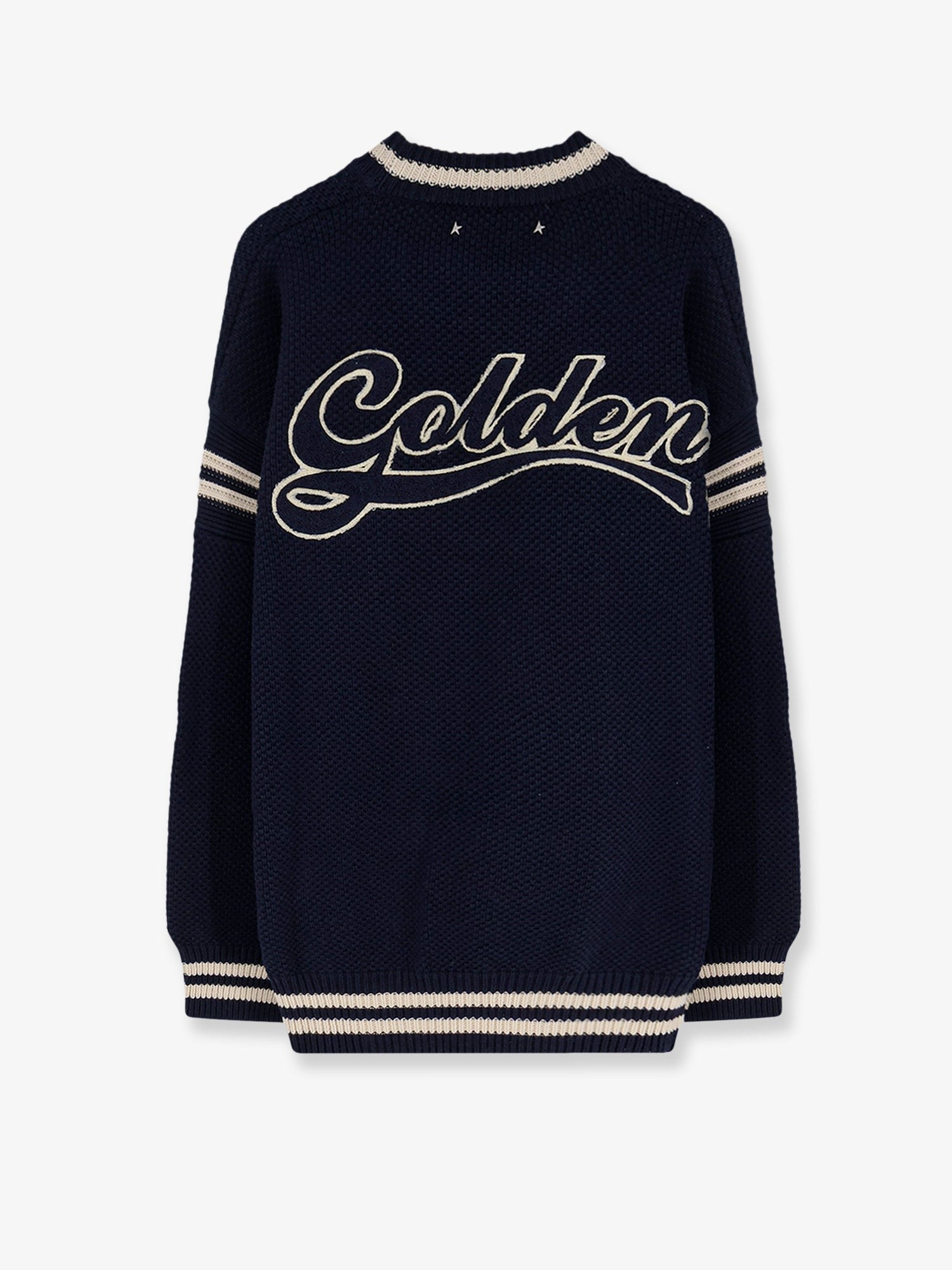 Golden Goose Men's Journey Cotton Knit Sweater Blue
