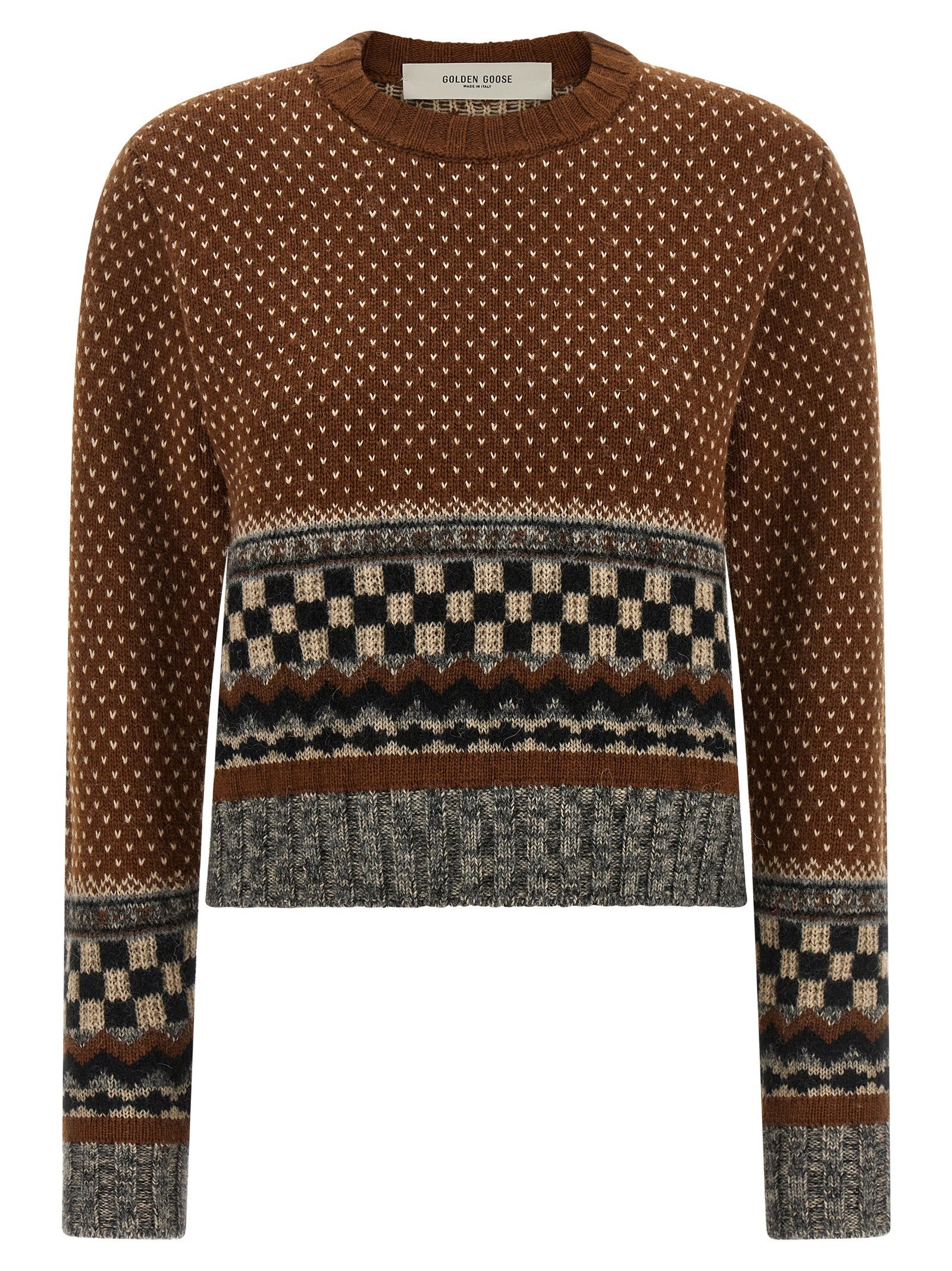 Golden Goose Journey Jacquard Sweater Brown
