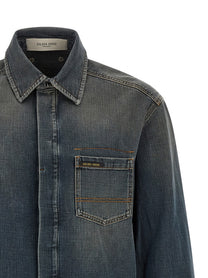 Golden Goose Journey Roger Denim Shirt Blue