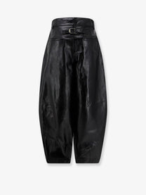 Soeur Women's Julien Leather Trousers Black