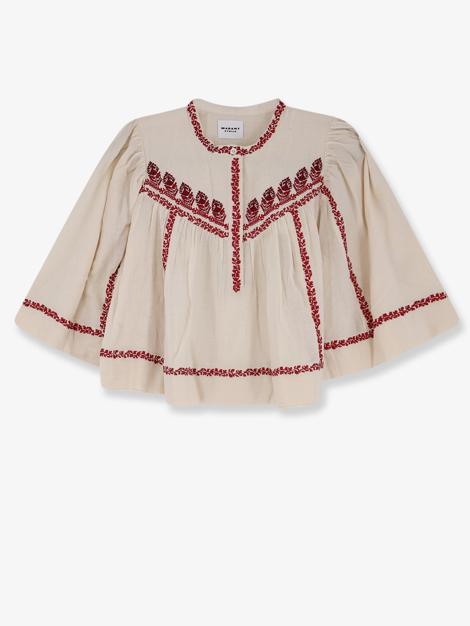Isabel Marant Étoile Women's Juline Organic Cotton Shirt Beige