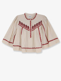 Isabel Marant Étoile Women's Juline Organic Cotton Shirt Beige