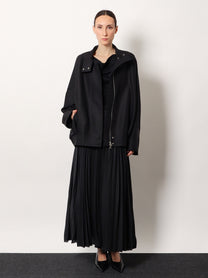 R2W Women's Julio Wool and Silk Jacket Black