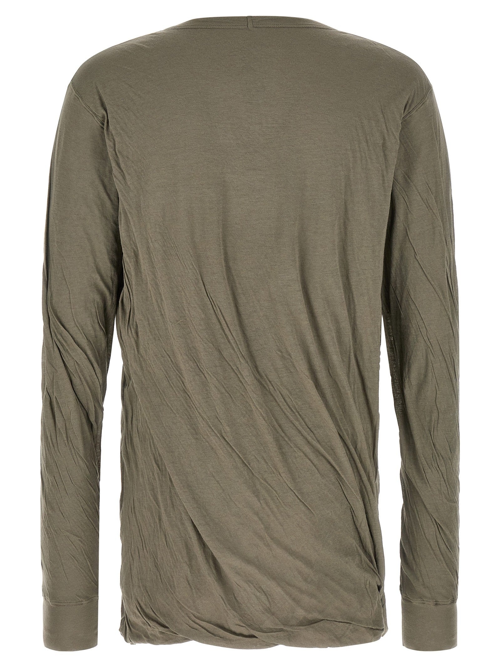 Rick Owens Jumbo Double Ls Shirt Grey