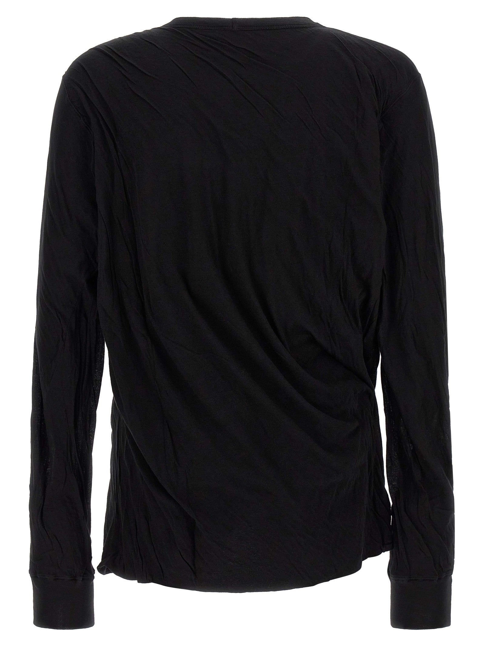 Rick Owens Jumbo Double Ls Shirt Black