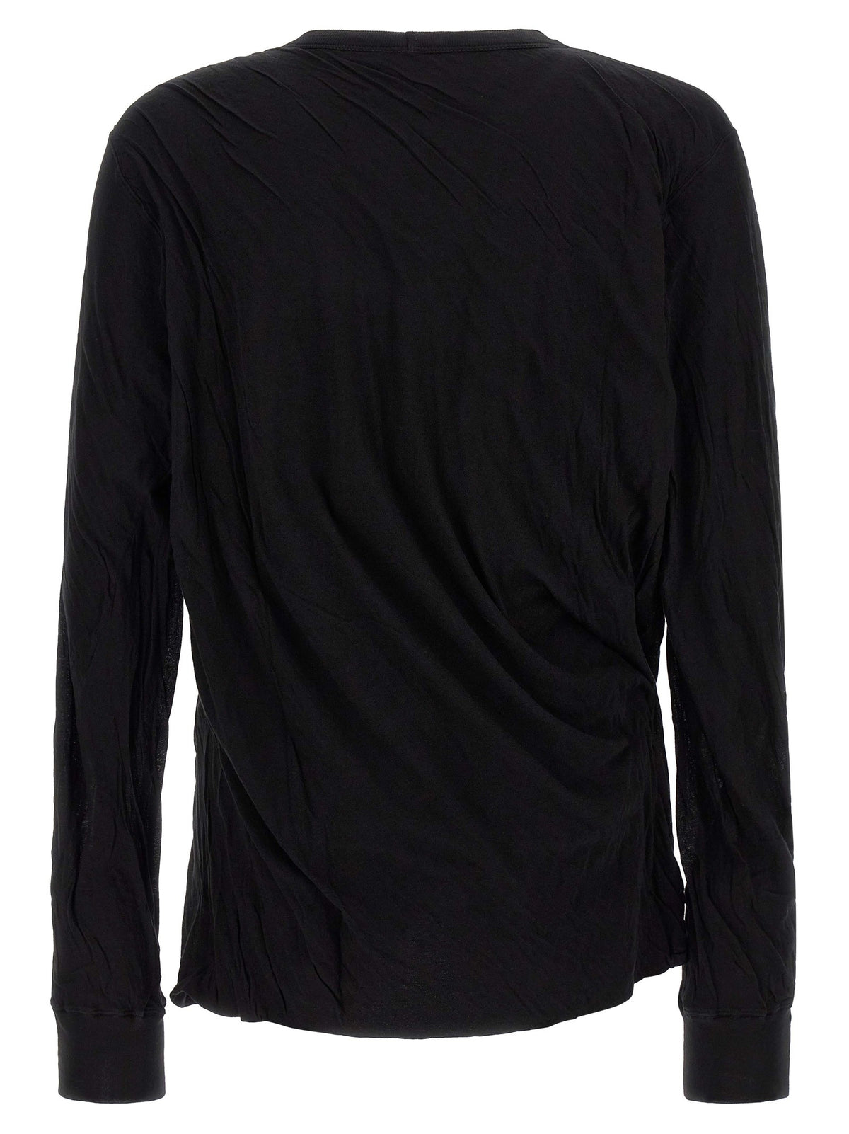 Rick Owens Jumbo Double Ls Shirt Black, view 2