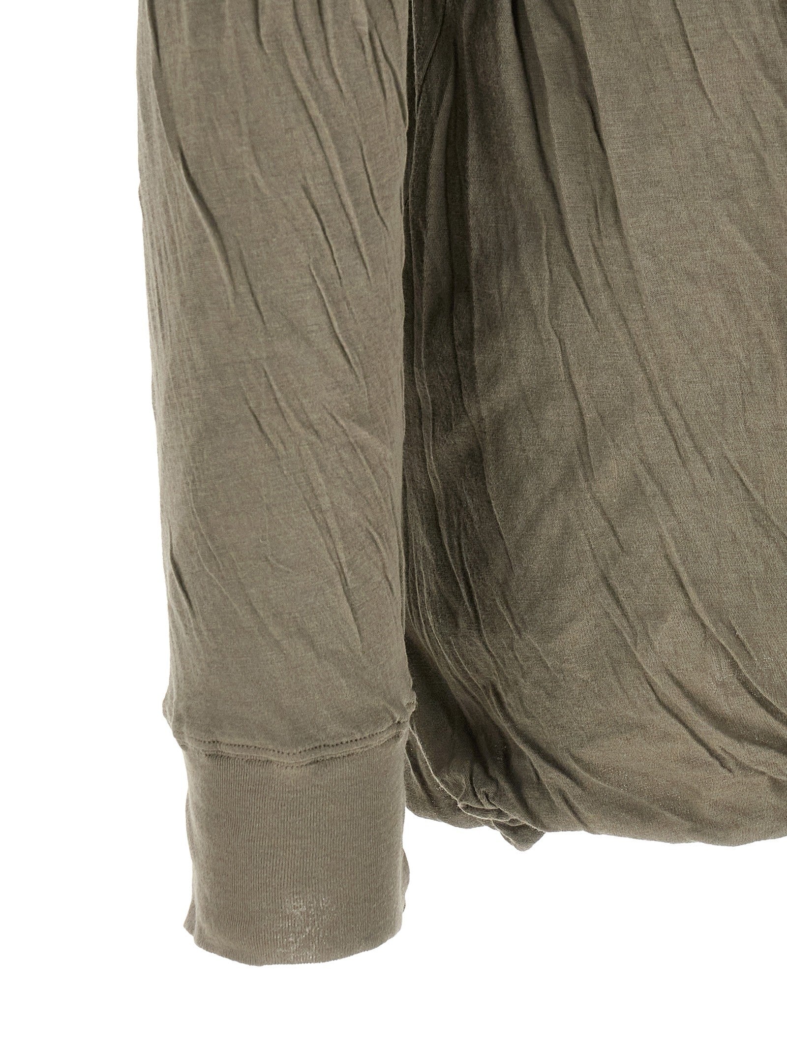 Rick Owens Jumbo Double Ls Shirt Grey