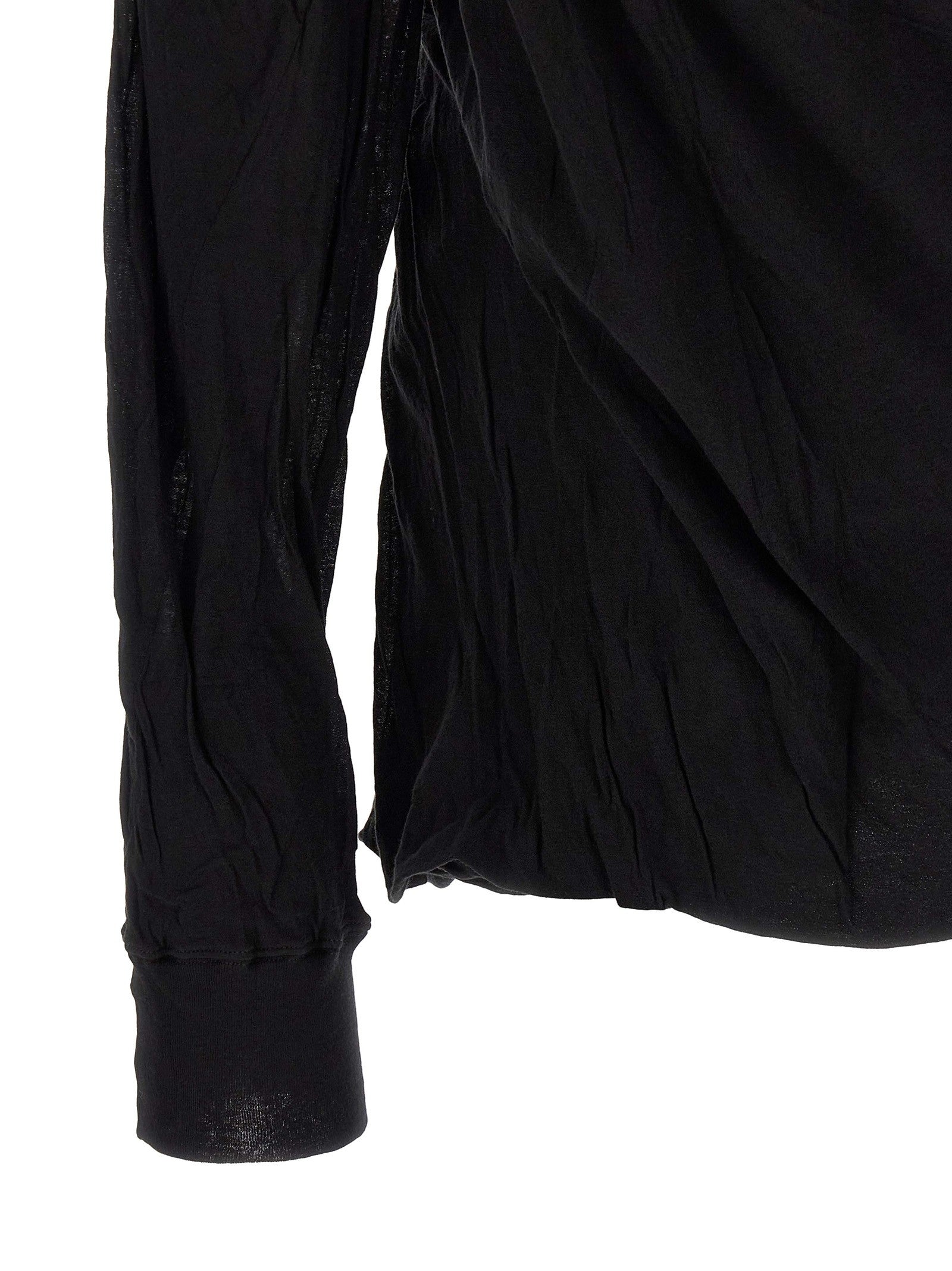 Rick Owens Jumbo Double Ls Shirt Black