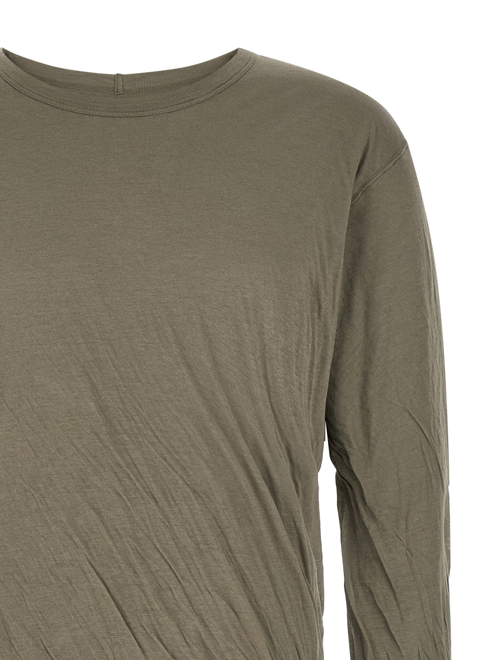 Rick Owens Jumbo Double Ls Shirt Grey