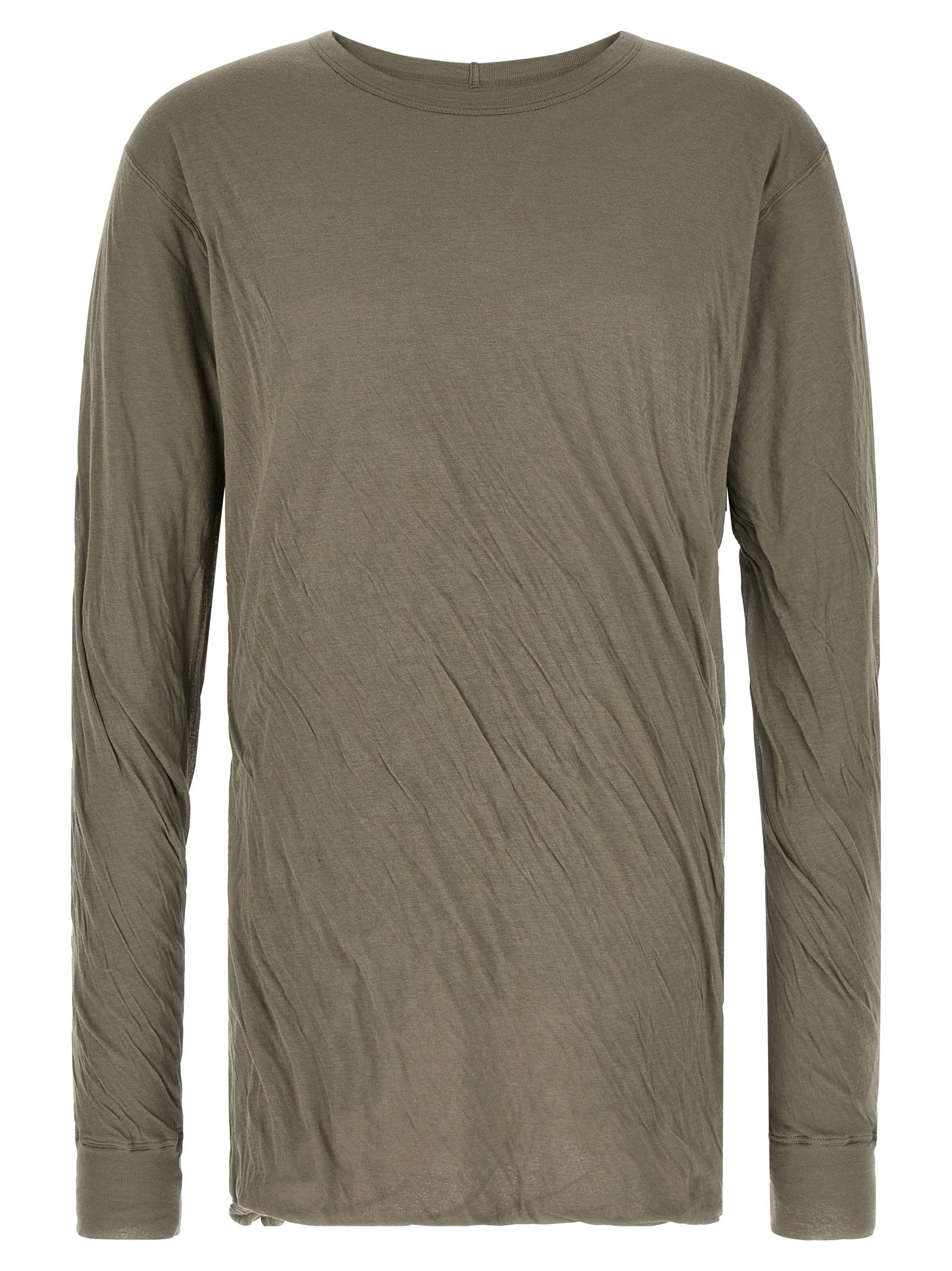 Rick Owens Jumbo Double Ls Shirt Grey