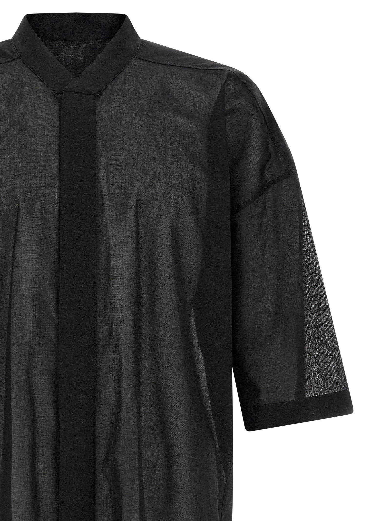 Rick Owens Jumbo Faun Shirt Black