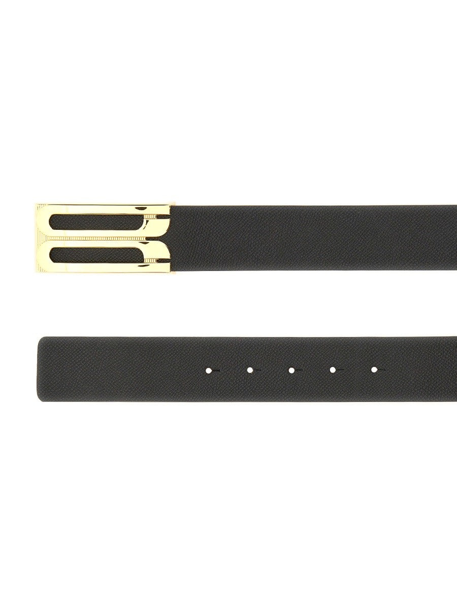 Victoria Beckham Women's Jumbo Frame Belt Black