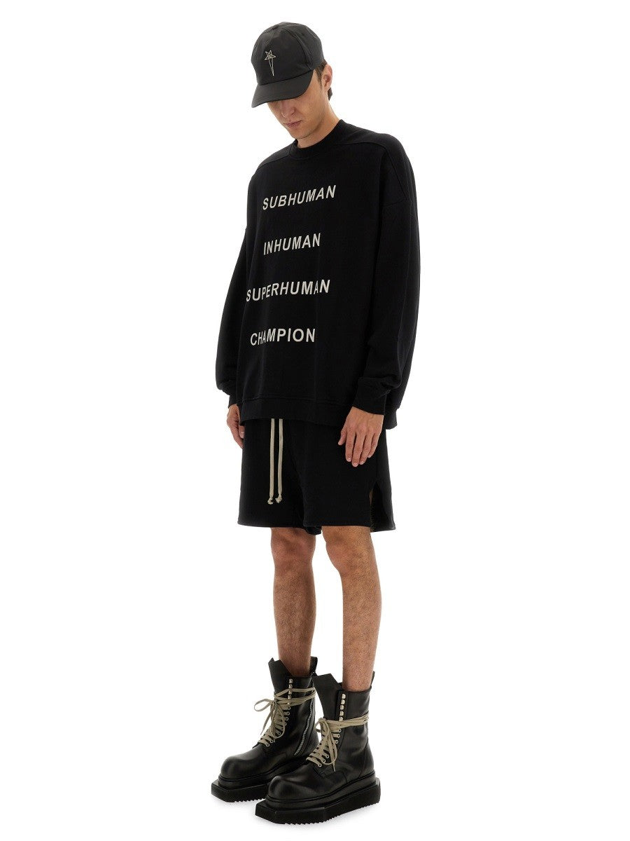 Champion X Rick Owens Men's Jumbo Sweatshirt Black, view 2
