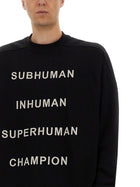 Champion X Rick Owens Men's Jumbo Sweatshirt Black, view 4
