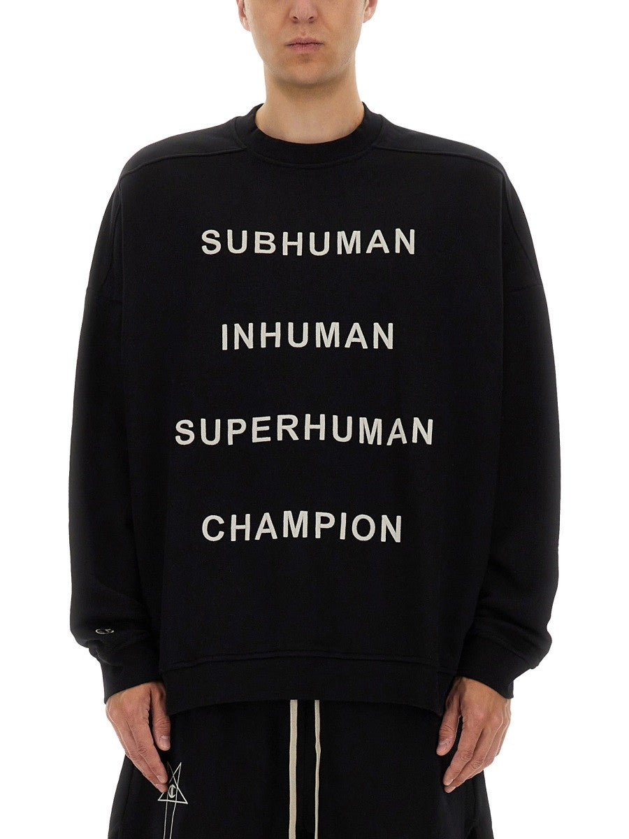 Champion X Rick Owens Men's Jumbo Sweatshirt Black