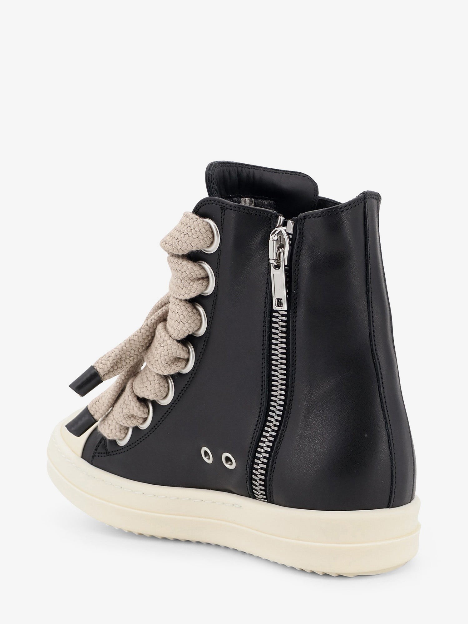 Rick Owens Women's Jumbolace Leather Sneakers Black