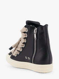 Rick Owens Women's Jumbolace Leather Sneakers Black