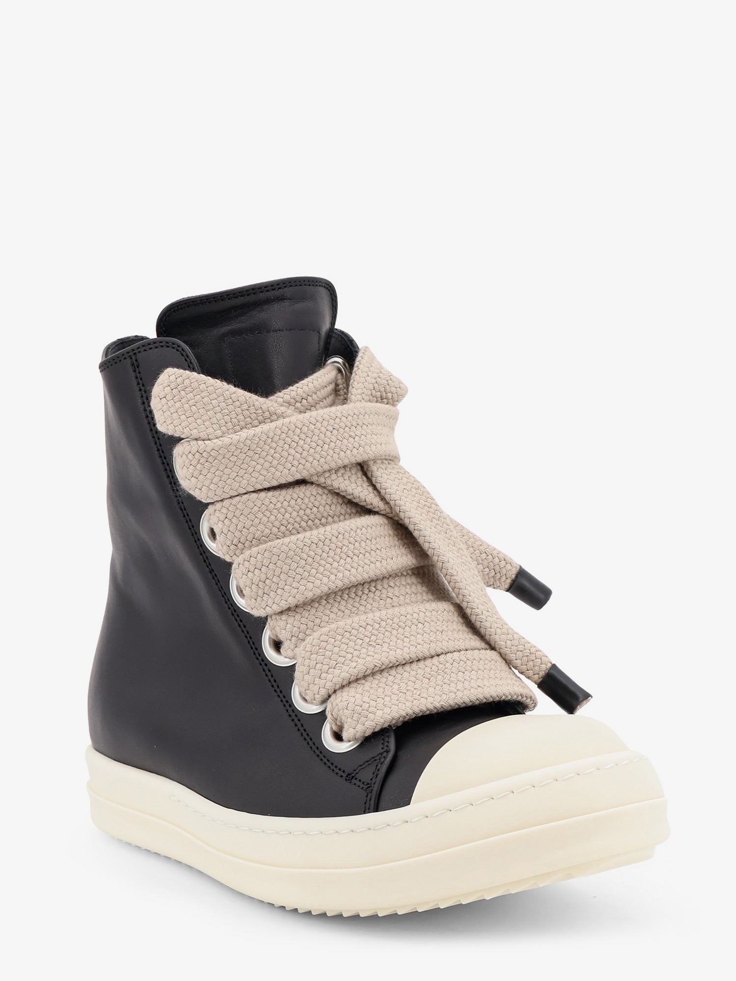 Rick Owens Women's Jumbolace Leather Sneakers Black