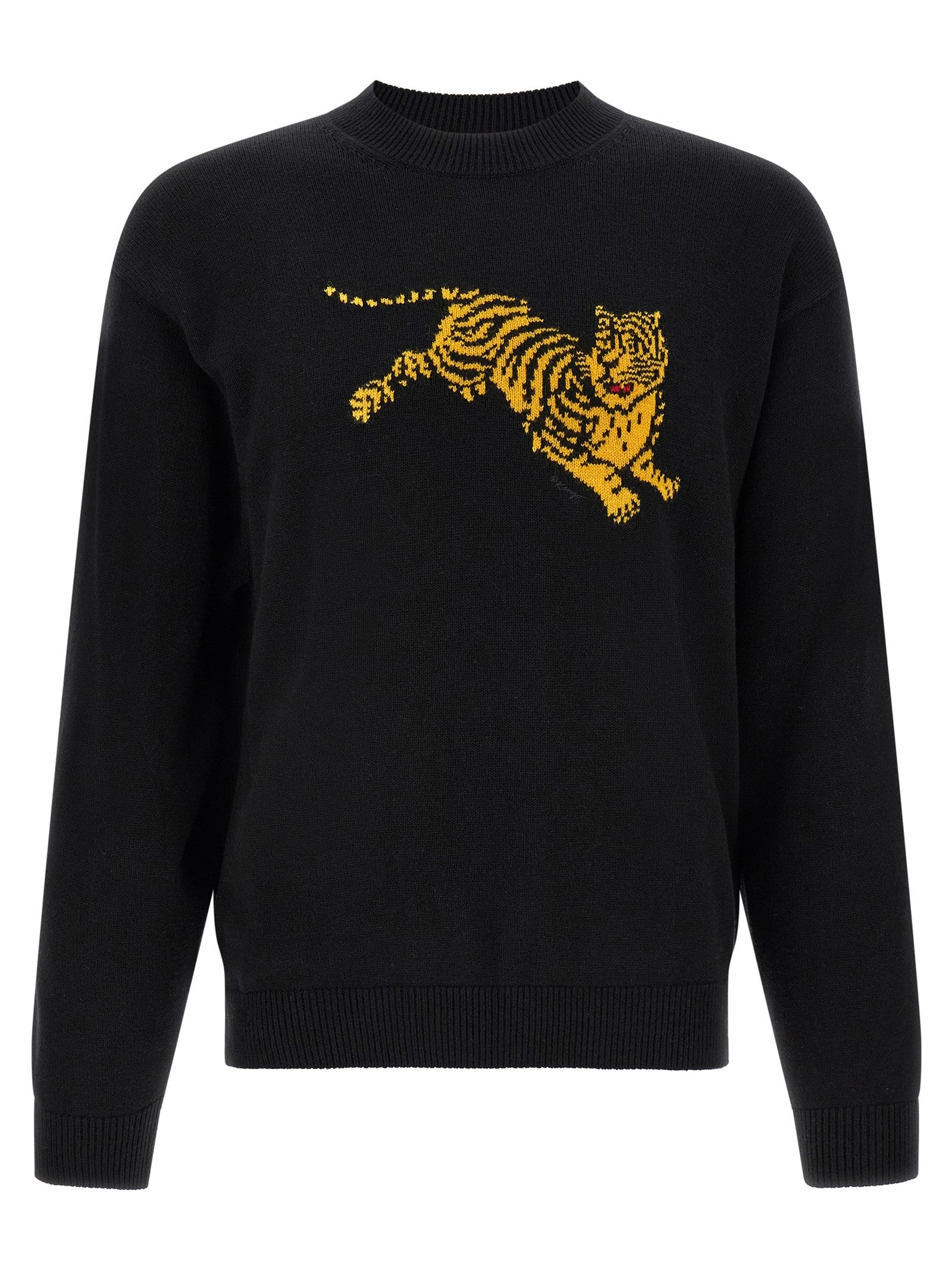 Kenzo Jumping Tiger Intarsia Sweater Black