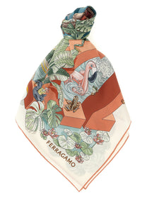 Ferragamo Jungle Party Scarf Gold