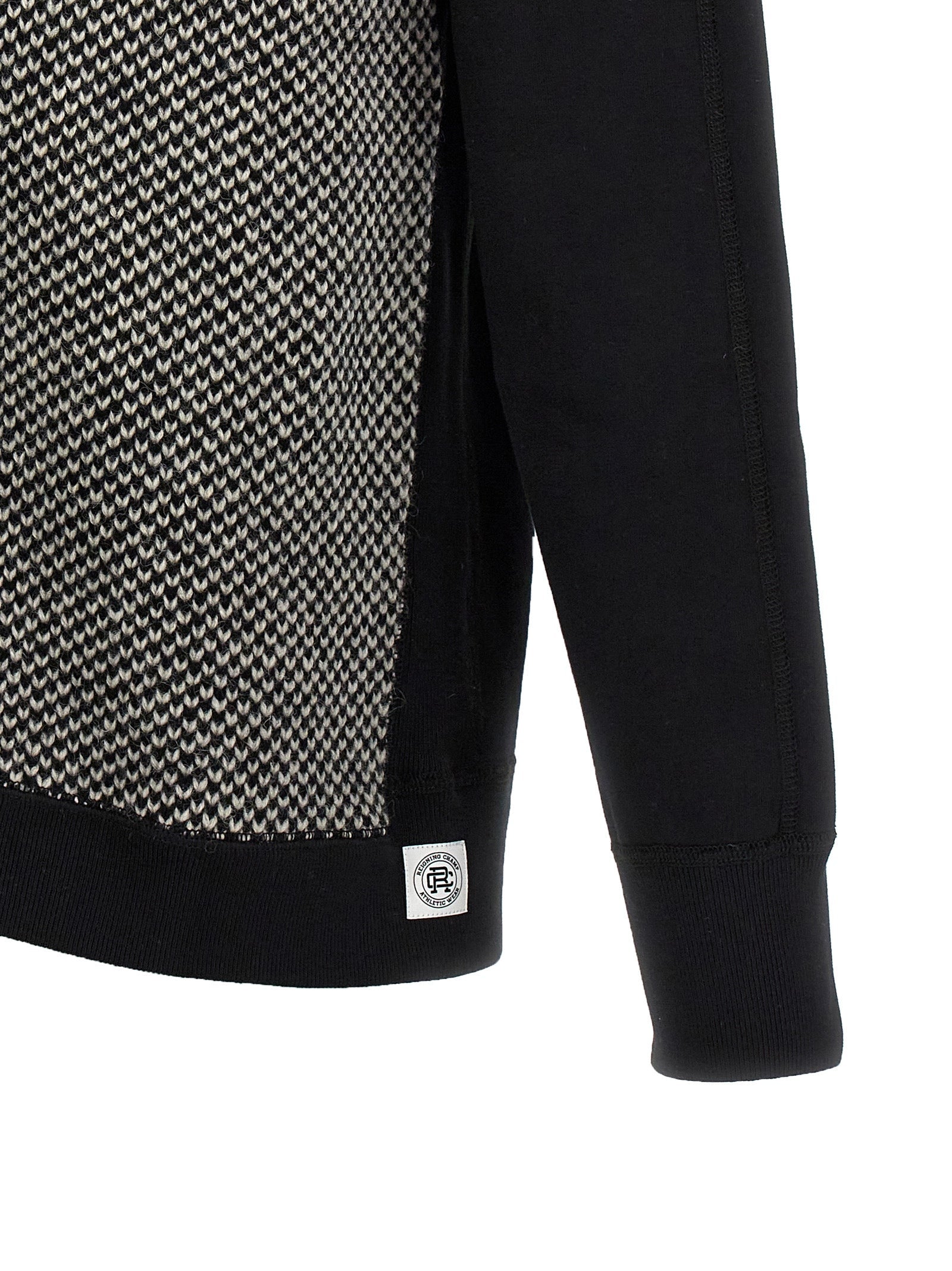 JUNYA WATANABE - JUNYA WATANABE - Jacquard insert hoodie - Men’s Sweatshirts